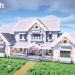【マインクラフト】桜とペールオークの家の作り方【マイクラ建築】【Minecraft】