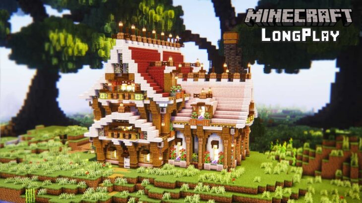 赤屋根のベーシックなお家 – Minecraft Building longplay【LIVE Archive-No Commentary】