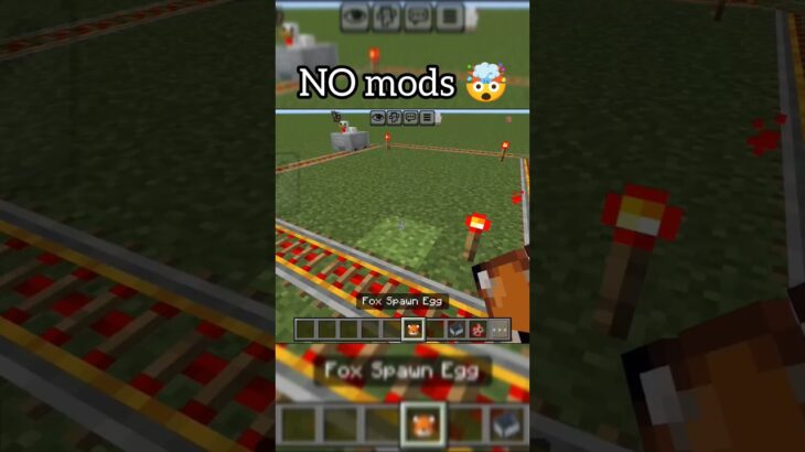 Minecraft Fox moment 🤯 Minecraft no mods Minecraft pocket edition