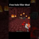 Minecraft Free hole filler Mod #shorts #minecraft