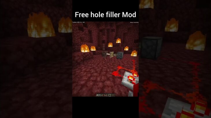 Minecraft Free hole filler Mod #shorts #minecraft