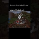 Minecraft bedrock is not easy 😨 #minecraft #viral #youtubeshorts