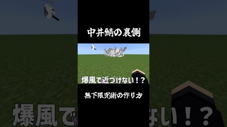 無下限呪術の作り方　#中井鯖　#Minecraft #マインクラフト　#呪術廻戦　#無下限呪術　#コマンド　#統合版　#fyp