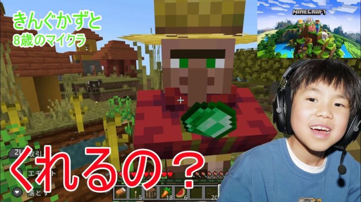 観覧注意　たまにマイクラ　８歳新しい家に置きたい物探し　マインクラフト　Minecraft きんぐかずと　 @kingkazuto