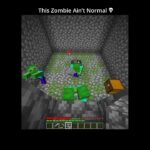 Minecraft zombie moments 💀 #shorts