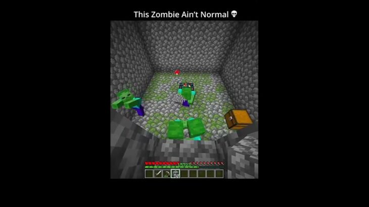 Minecraft zombie moments 💀 #shorts