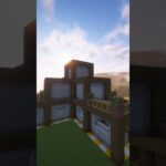 【Minecraft】【建築】青いとんがり屋根の家　#minecraft #minecraftbuilding #マイクラ #マインクラフト #ゲーム