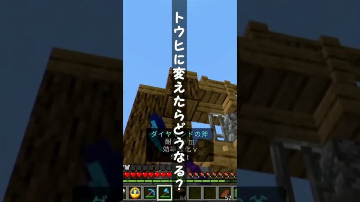 【マイクラ建築】トウヒに変えたらどうなる？【Minecraft】#shorts