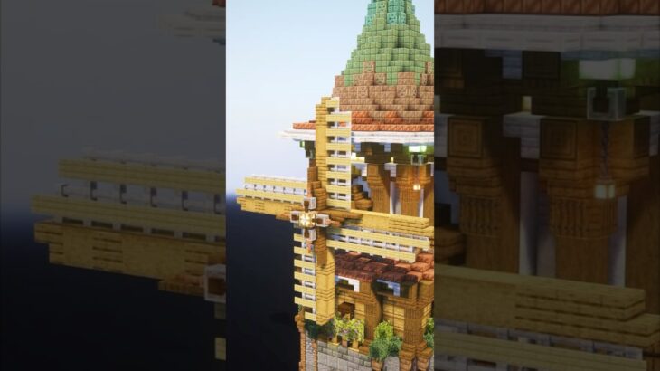 風車と小麦畑🌾【Minecraft】#shorts #Minecraft #マインクラフト #マイクラ建築 #Minecraftbuilds