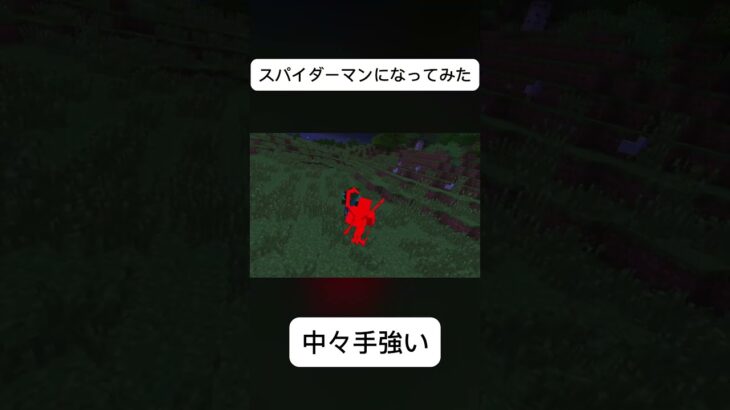【Minecra】スパイダーマンになってみた‼️#minecraft #まいくら #マイクラ #mod #スパイダーマン #spiderman #かっこいい