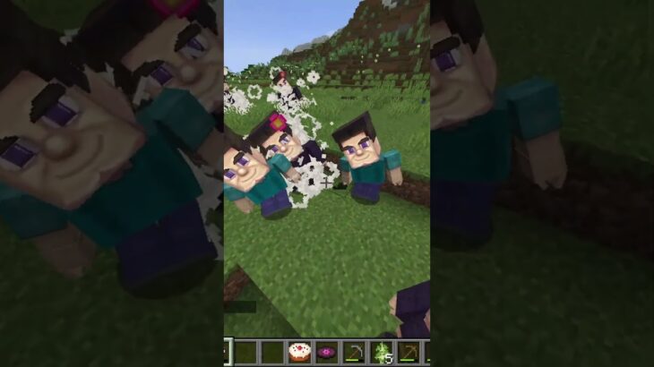 QUE ESTA HACIENDO STEVE GROTESCO? 🤢 #shorts #minecraft #mods