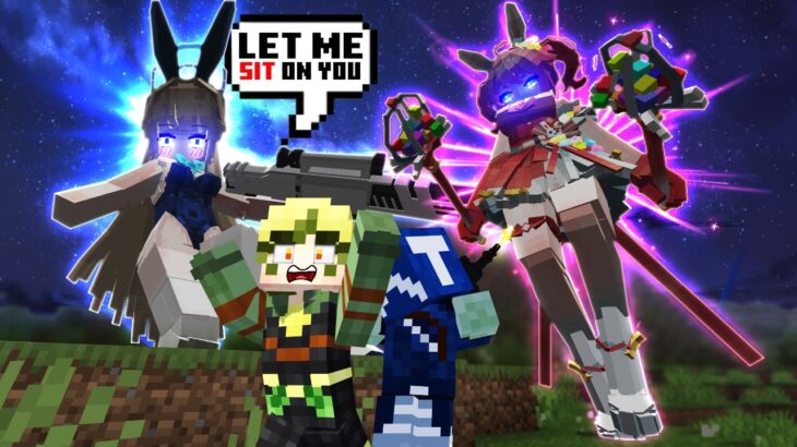 SHE’S TRYING TO EAT ME! (Minecraft Gigantess Mod + Raid Mods)