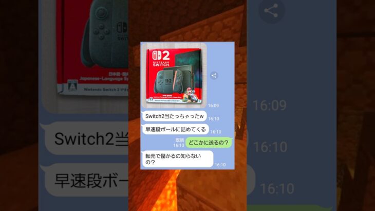 Switch2を転売した女の末路ｗｗ　#マイクラ #スカっと #shorts
