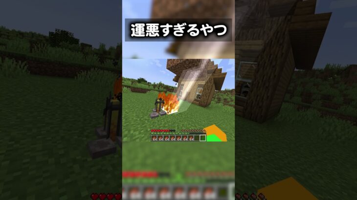 【マイクラ】運悪すぎるやつ　　　　　　【マインクラフト・マイクラ】【Switch・XBOX・PS4/PS5】【統合版】#マインクラフト #マイクラ #shorts
