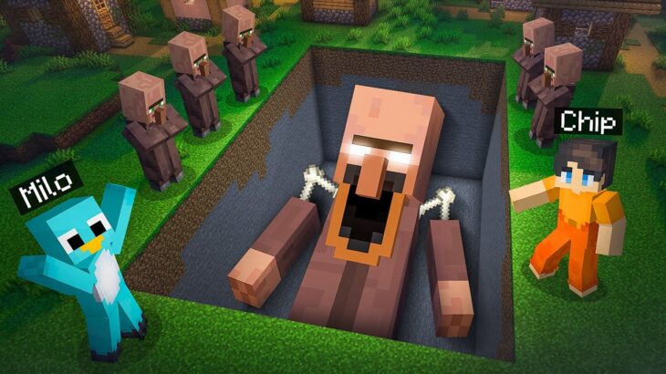 We Found a Buried Giant Screaming Villager in Minecraft