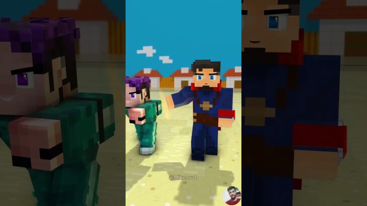Zombie Becomes Doctor Strange in Squidgame Challange ⚡⌚| Transform Watch #minecraft #shorts
