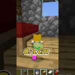 何cmの小人でベット通れる❓ #shorts #minecraft #マイクラ