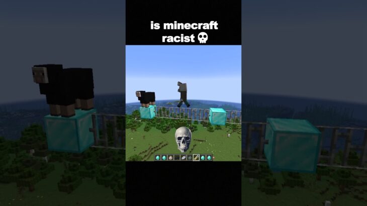 is minecraft racist 💀 #shorts