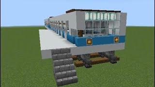 [コマンドを使います/統合版用] かっこいい電車の作り方を紹介！　　#マイクラ #マインクラフト #minecraft #建築