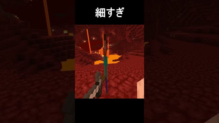 細すぎるのがいいとは限らない #マイクラ #minecraft #マインクラフト