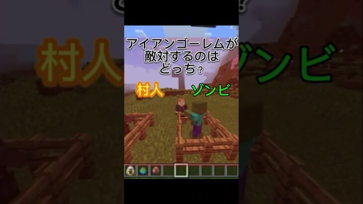 マイクラクイズ！誰でもわかるでしょ！#マインクラフト #マイクラ #まいんくらふと #minecraft #コマンド #クイズ