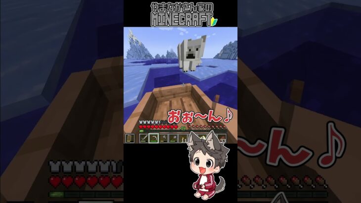 シロクマさんとの出会い【マインクラフト】#minecraft