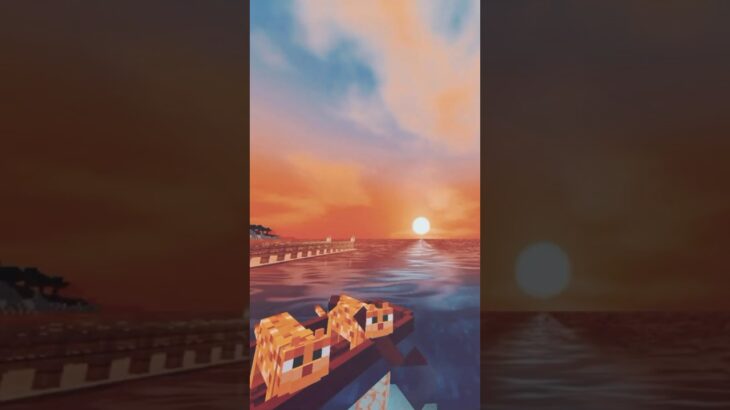 ようこそサンセット🌅 #minecraft #マイクラ建築 #live #オリジナル曲 #ライブ #mv