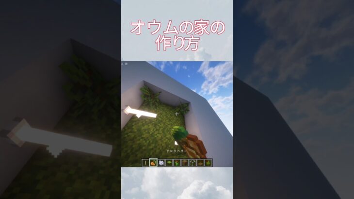 オウムの家の作り方#マイクラ #マインクラフト #minecraft #マイクラ建築 #shorts