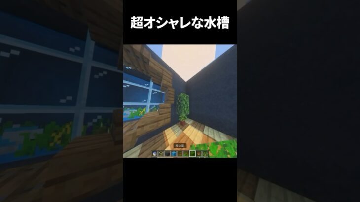 水槽に何を入れようか。#minecraft #マイクラ #マインクラフト #shorts