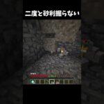 二度と砂利壊さない、みんなはマネしないで #minecraft #マイクラ    #shorts