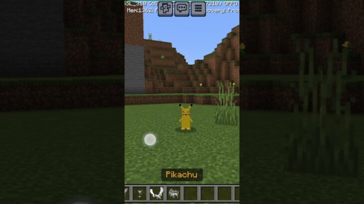 pikachu in minecraft mod #minecraft #gaming #pokemongo #pokémon #technogamerz