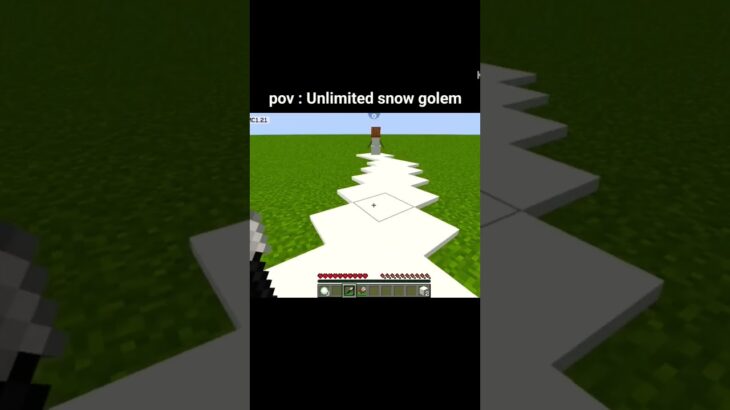 pov : Unlimited Snow Golem #trending #minecraft #shortsfeed #gaming #memes #minecraftjokes