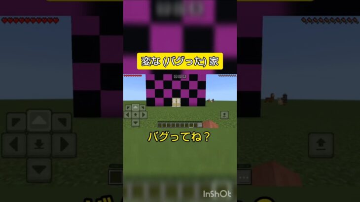 【ネタ】変な(バグった)家　#マイクラ #マインクラフト #ネタ #ショート #shorts #おもしろ