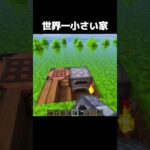 世界一小さい家 #shorts #マインクラフト #マイクラ