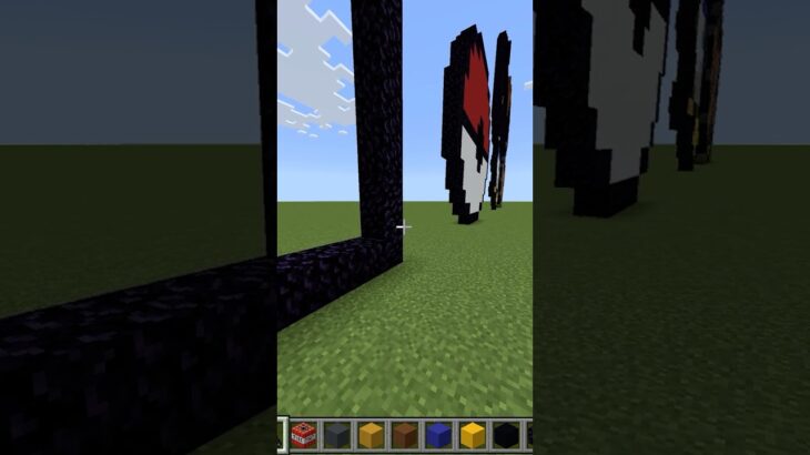 【マイクラ】どのネザーゲートがお好みですか？？#shorts #マイクラ #ポケモン #ドット絵
