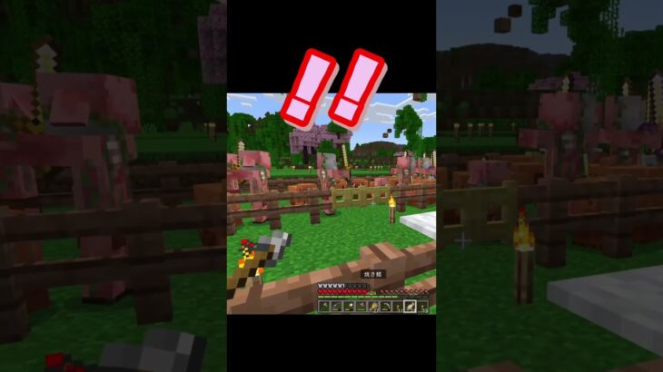 #マイクラ ピグリン牧場爆誕　#shorts#マインクラフト