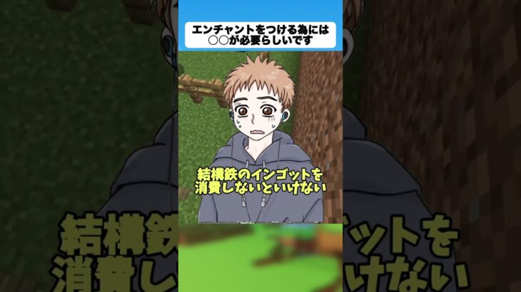 エンチャントをつける為には○○が必要らしい【マイクラ】#shorts