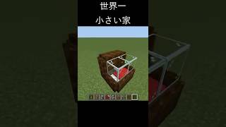 世界一小さい家 #shorts #Minecraft #マイクラ #マインクラフト
