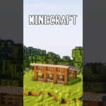 【マイクラ建築】簡単に作れる馬小屋を建築してみた #shorts #minecraft #マイクラ #マイクラ建築