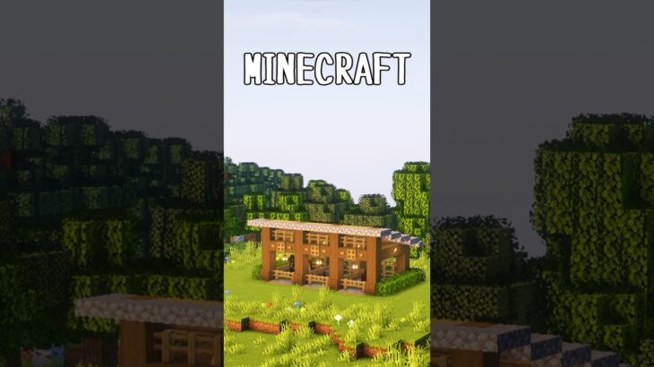 【マイクラ建築】簡単に作れる馬小屋を建築してみた #shorts #minecraft #マイクラ #マイクラ建築