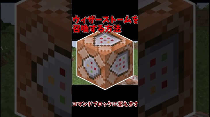 【マイクラ】ウィザーストームを召喚する方法!!!!!!!!!#shorts #short