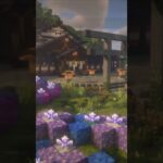 【マイクラ】和風建築の定番神社【紫陽花】shortver.【サイコロ縛り】を作ってみた【shorts】  #マインクラフト #minecraft   　#shorts