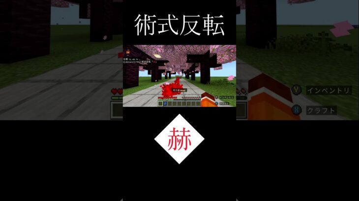 【マイクラ統合版:switch対応】しっぱーーい☆術式反転「赫」#呪術廻戦 #jujutsukaisen  #コマンド #マイクラ #マインクラフト #マイクラ統合版 #minecraft