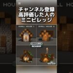 〇〇〇した人のミニビレッジ  #マインクラフトswitch #マイクラ#minecraft #マインクラフト#まいくら #スイッチ