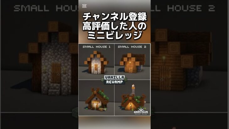 〇〇〇した人のミニビレッジ  #マインクラフトswitch #マイクラ#minecraft #マインクラフト#まいくら #スイッチ