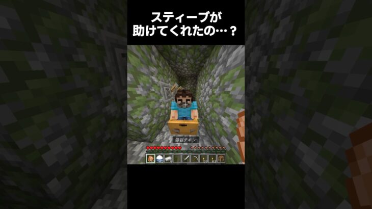 捨てられたスティーブ…😢😢😢#マイクラ #マインクラフト