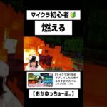燃えた…#マイクラ初心者 #マイクラ実況 ##マイクラ #ゲーム実況