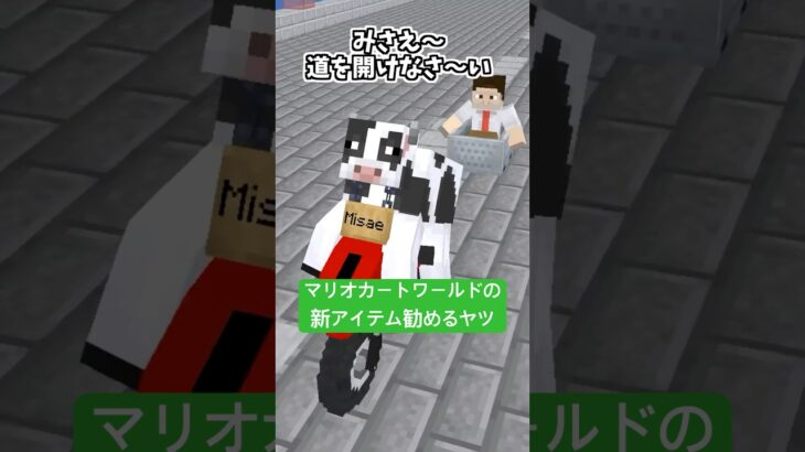 マリオカートワールドの新アイテム【みさえドアを開けなさい】【マイクラアニメ】【マインクラフト】