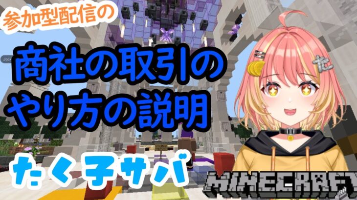 商社の取引のやり方　マイクラ　魔法チーム編【たく鯖】