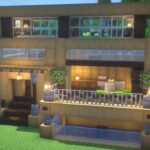 おしゃれで簡単なモダンハウスの作り方【マイクラ建築】【マインクラフト】